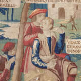 A FLEMISH PASTORAL TAPESTRY FROM `LES AMOURS DE GOMBAULT AND MACEE` - Foto 3