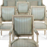 A SUITE OF ROYAL LOUIS XVI WHITE-PAINTED SEAT FURNITURE - фото 12