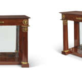 A PAIR OF EMPIRE ORMOLU-MOUNTED MAHOGANY CONSOLE TABLES - photo 1