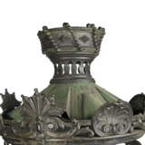 A PAIR OF NAPOLEON III PATINATED BRONZE FOUR-LIGHT LAMPADAIRES - фото 5