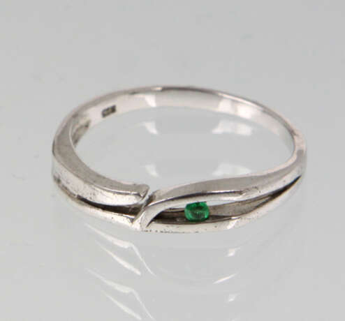Smaragd Ring - Silber - Foto 1