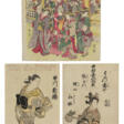 OKUMURA MASANOBU (1686-1764), TORII KIYOHIRO (ACT. 1737-1776) AND KITAGAWA UTAMARO II (D. CIRCA 1831) - Prix ​​des enchères