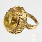 Citrin Ring *Fischland* - Gelbgold 585 - Foto 1