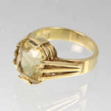 Citrin Ring - Gelbgold 585 - Foto 1