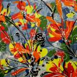 СКАЗОЧНАЯ ПОЛЯНА Panel Painting with acrylic Abstract art Russia 2022 - photo 3