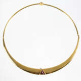 Collier mit Amethyst u. Brillant - Gelbgold 750 - photo 1