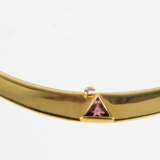 Collier mit Amethyst u. Brillant - Gelbgold 750 - photo 2