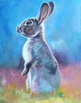 Wandbild modern Hase Wandbild modern Hase