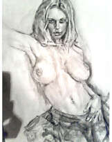 Paper, Drybrush, Modern art, erotic, Russia, 2022 Paper, Drybrush, Modern art, erotic, Russia, 2022