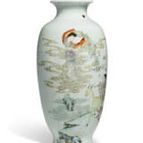 A FAMILLE ROSE VASE WITH FEMALE IMMORTALS - photo 1