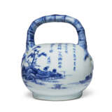 A BLUE AND WHITE LIME POT AND A BLUE AND WHITE `LOTUS’ DISH - Foto 3
