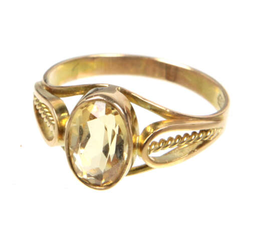 Citrin Ring - Gelbgold 585 - фото 1
