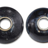 TWO SMALL BLACK-GLAZED CUP STANDS - фото 6