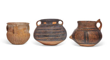 THREE NEOLITHIC POTTERY JARS