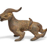 AN IRON FIGURE OF A MYTHICAL BEAST - photo 1