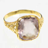 Amethyst Intaglio Ring - Gelbgold 585 - Foto 1