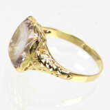 Amethyst Intaglio Ring - Gelbgold 585 - фото 2
