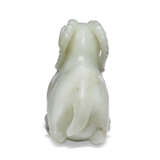 A WHITE JADE FIGURE OF A RECUMBENT RAM - photo 4