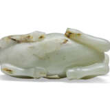 A WHITE JADE FIGURE OF A RECUMBENT RAM - photo 6