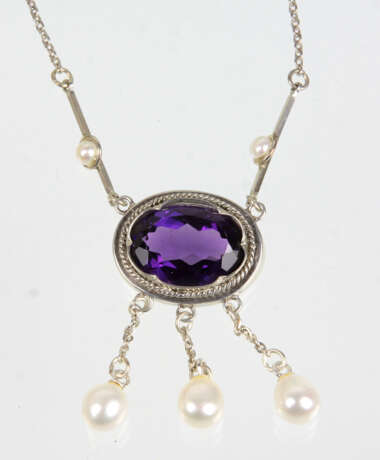 Jugendstil Amethyst Collier - фото 1