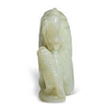 A GREENISH-WHITE JADE MYTHICAL BEAST-FORM VESSEL AND COVER - photo 4