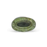 A SPINACH-GREEN JADE INCENSE TOOL HOLDER - photo 16