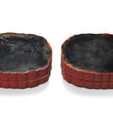 A PAIR OF CARVED RED LACQUER BOXES AND COVERS - photo 3