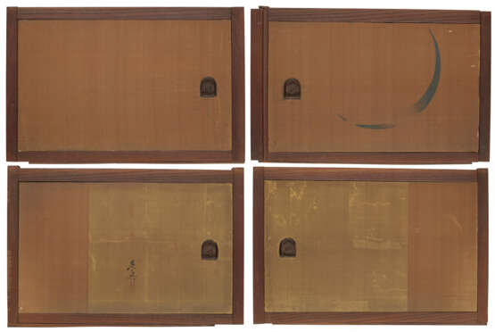 A SET OF FOUR KOBUSUMA (SMALL SLIDING DOORS) - photo 1