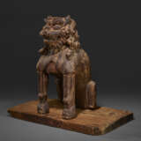 A WOOD SCULPTURE OF KOMAINU (LION-DOG) - photo 2
