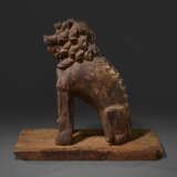 A WOOD SCULPTURE OF KOMAINU (LION-DOG) - photo 3