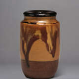 AN IMITATION-STONEWARE LACQUER TEA CADDY (CHAIRE) - фото 2
