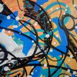 ТРЕВОЖНЫЙ МАРТ 2022 ГОДА Grundierte Hartfaserplatte Acrylfarbe Abstrakte Kunst Интерьерная абстракция Russland 2022 - Foto 3