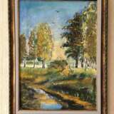„der Fluss“ Leinwand Ölfarbe Impressionismus Landschaftsmalerei 2003 - Foto 1