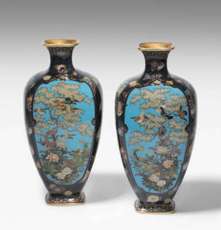 1 Paar Cloisonné Vasen - Foto 1