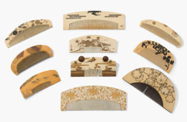 Lot: 10 Elfenbein-Kämme