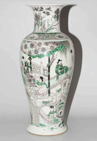 Famille verte Biscuit-Vase - photo 2