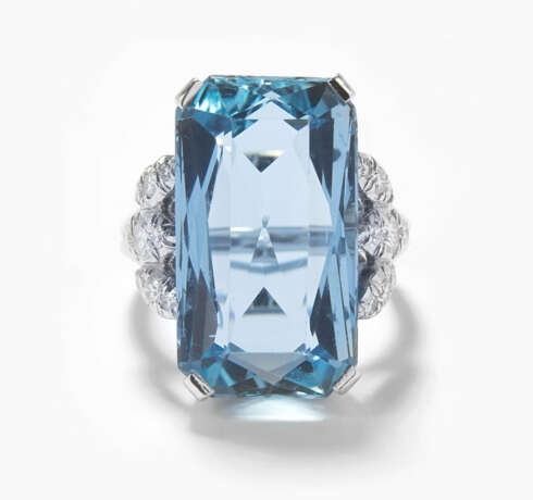 Aquamarin-Brillant-Ring - photo 1