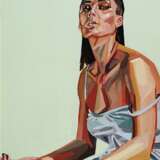 Ирина Toile sur le sous-châssis Peinture à l'acrylique Art contemporain Portrait Russie 2014г - photo 1