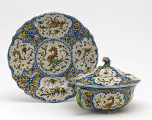 A tureen with saucer