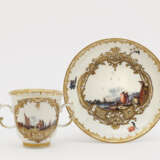 A twin-handled cup with saucer - photo 2