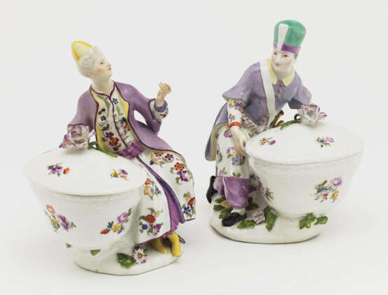 A Turkish man and woman with sugar bowl - photo 1