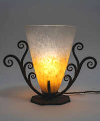 An Art Deco table lamp