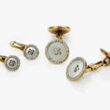 A pair of cufflinks and two tailcoat buttons - photo 1