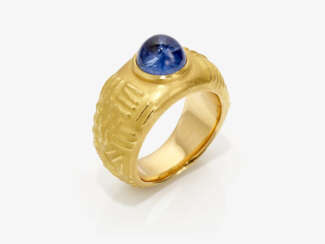 A sapphire ring