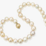 A champagne-coloured South Sea cultured pearl necklace - фото 1