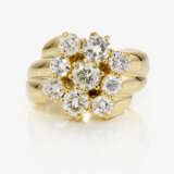 A historical cocktail ring decorated with brilliant cut diamonds - photo 2