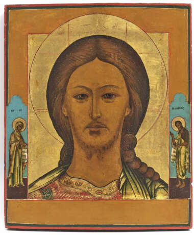 Christ, ''the fierce eye'' with two saints depicted on the borders - фото 1