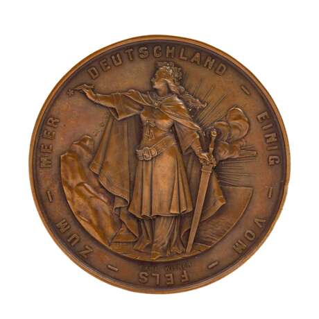 Preussen - 1870/71 Bronzemedaille v. Karl Wiener - фото 1