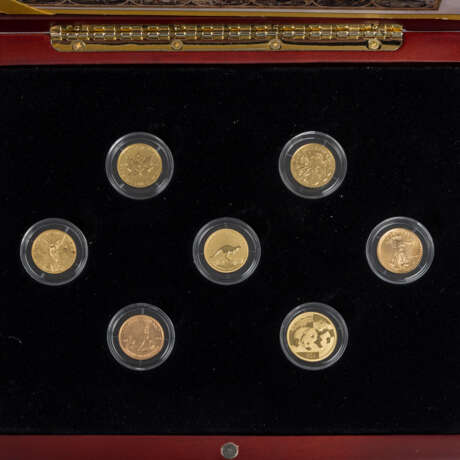 Die Glorreichen 7 (in GOLD), Etui mit 7 x Goldmünzen zu 1/10 Unze - Foto 2