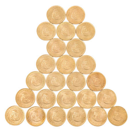 Südafrika / GOLD - 25 x 2 Rand, verschiedene Jahrgänge, Motiv Springbock, - photo 1
